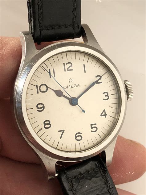 Very Rare White Dial Omega '56 RAF/Air Ministry Issued 6B/159 